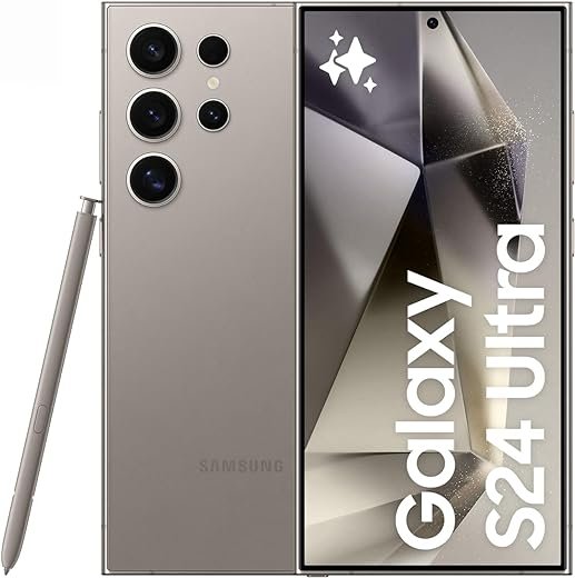SAMSUNG Galaxy S24 Ultra, AI Phone, 256GB Storage, Titanium Gray, 12GB RAM, Android Smartphone, 200MP Camera, S Pen, Long Battery Life (UAE Version)